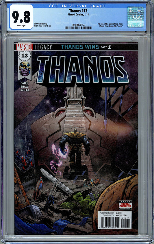 Thanos #13 1st Appearance of Cosmic Ghost Rider CGC 9.8