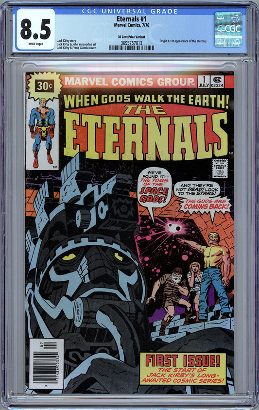 Eternals #1. Origin & 1st Eternals 30¢ Price Variant CGC 8.5