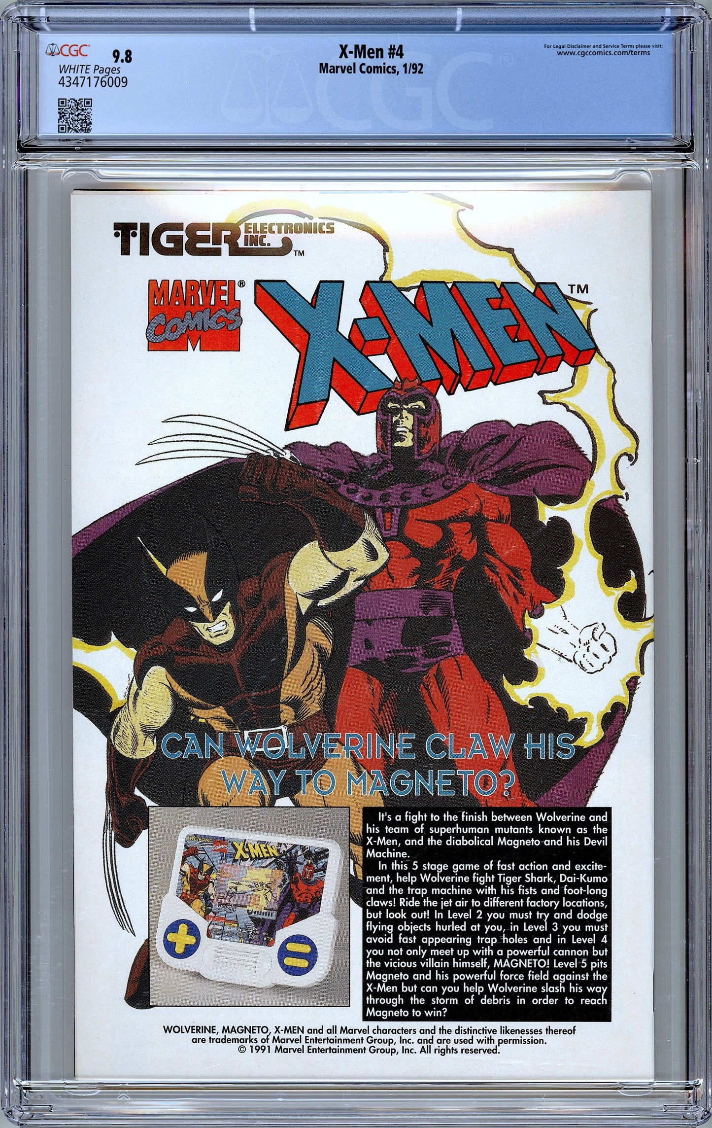 X-Men #4. First Appearance of the Omega Red. CGC 9.8