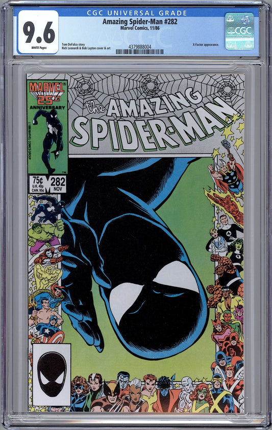 Amazing Spider-Man #282. Marvel 25th Border.  CGC 9.6