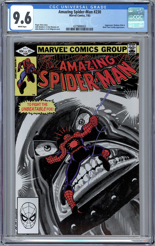 Amazing Spider-Man #230. The Juggernaut App.  CGC 9.6