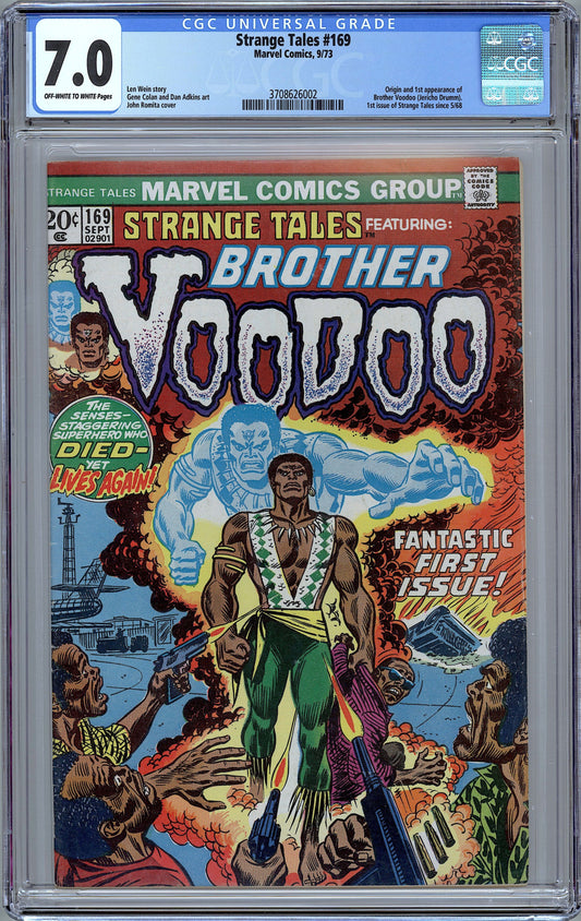Strange Tales #169. Origin & 1st Brother Voodoo. CGC 7.0