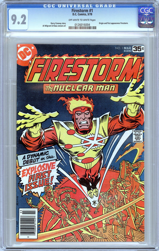 Firestorm #1. Origin & 1st Appearance Firestorm.  CGC 9.2