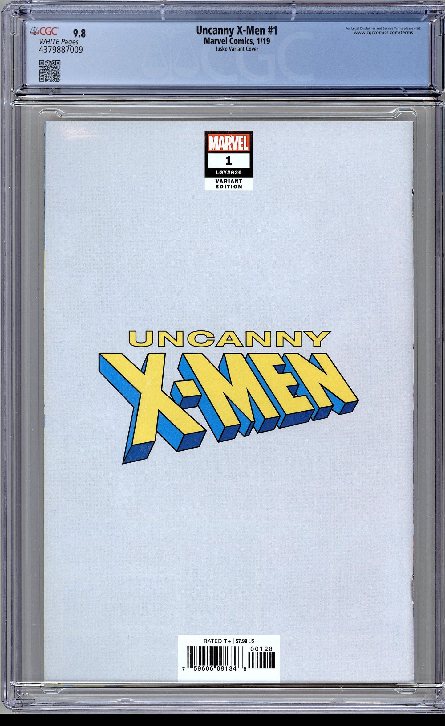 Uncanny X-Men #1. Jusko Limited Variant Cover.  CGC 9.8