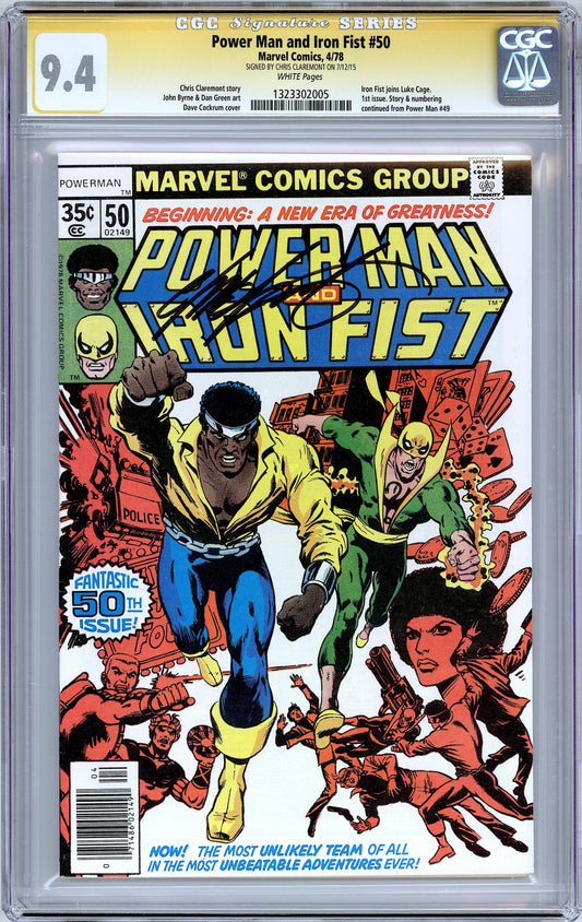 Power Man & Iron Fist #50.  Iron Fist Joins Title. CGC 9.4