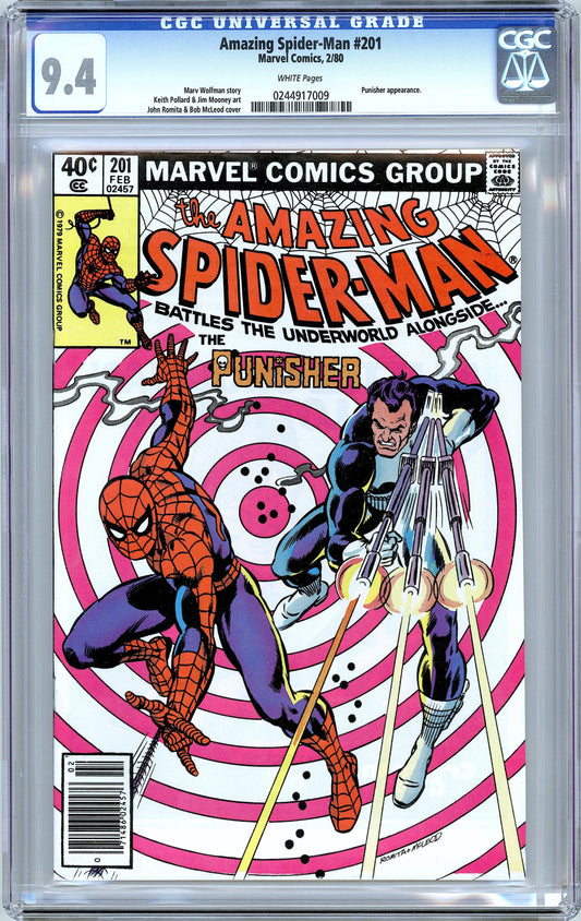 Amazing Spider-Man #201. Classic Romita Cover.  CGC 9.4