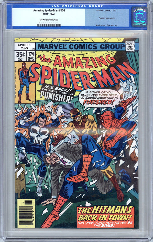 Amazing Spider-Man #174. Punisher Appearance.  CGC 9.2