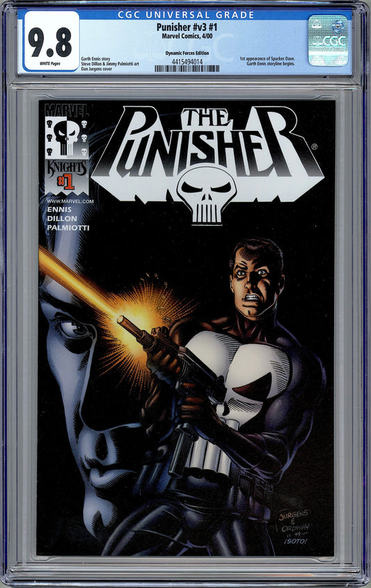 Punisher #v3 #1. Dynamic Forces Variant Edition.  CGC 9.8
