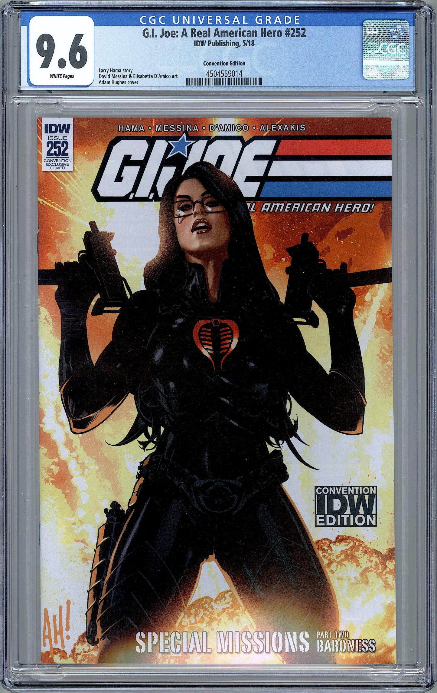 G.I Joe: A Real American Hero #252. Convention Edition CGC 9.6