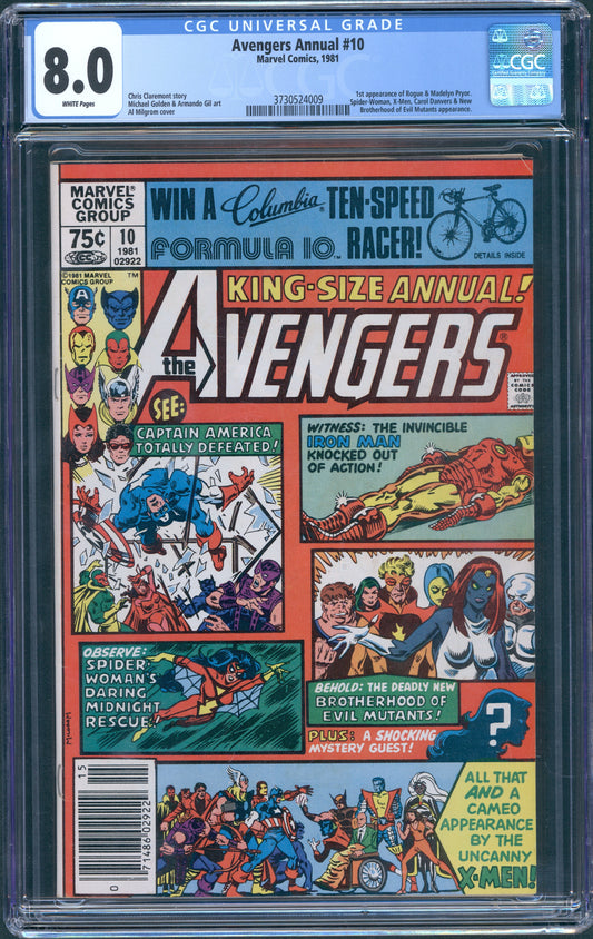 Avengers Annual #10 CGC 8.0