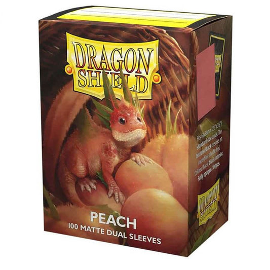 Dragon Shields: (100) Matte Dual - Peach