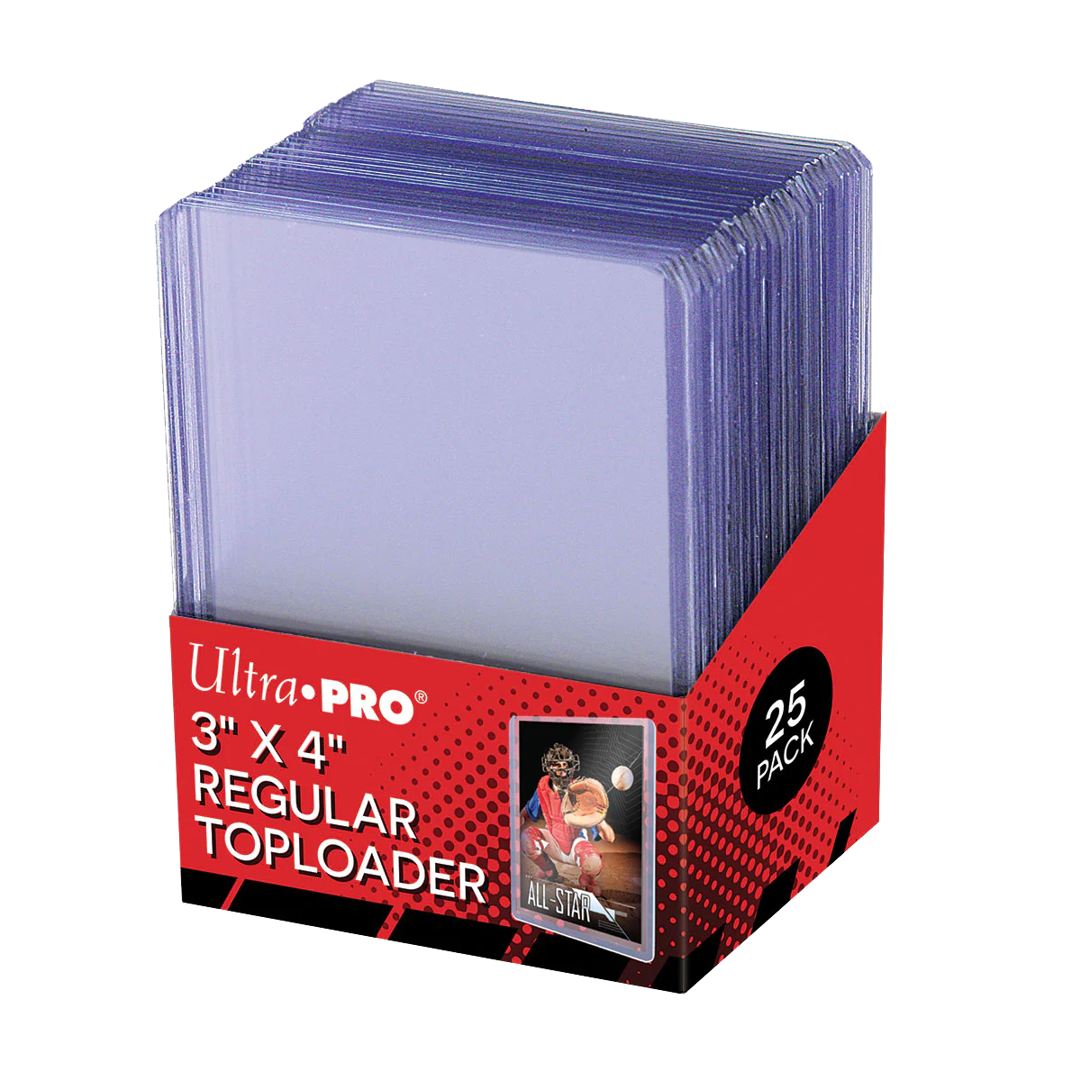 Toploader: 3in x 4in Clear Regular (25)