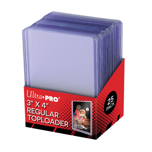Toploader: 3in x 4in Clear Regular (25)