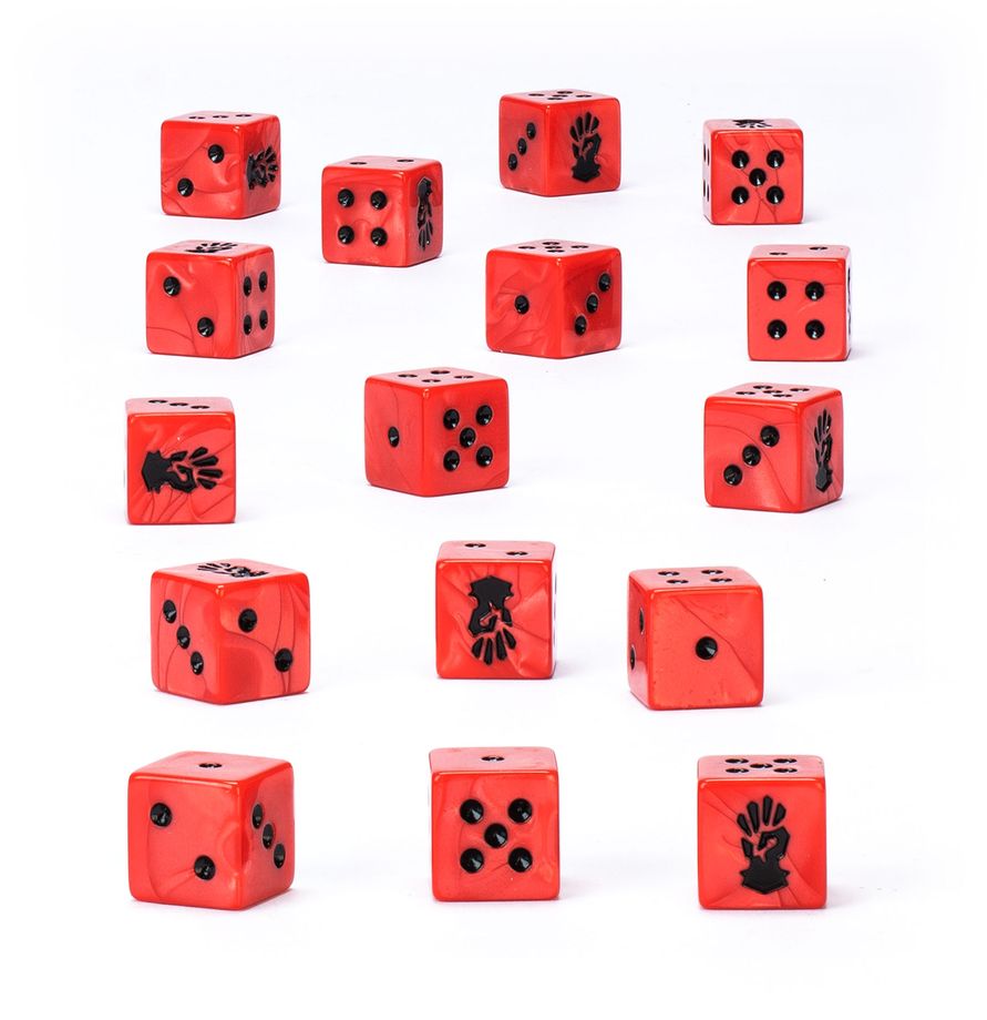 Chaos Space Marines: Red Corsairs Dice Set