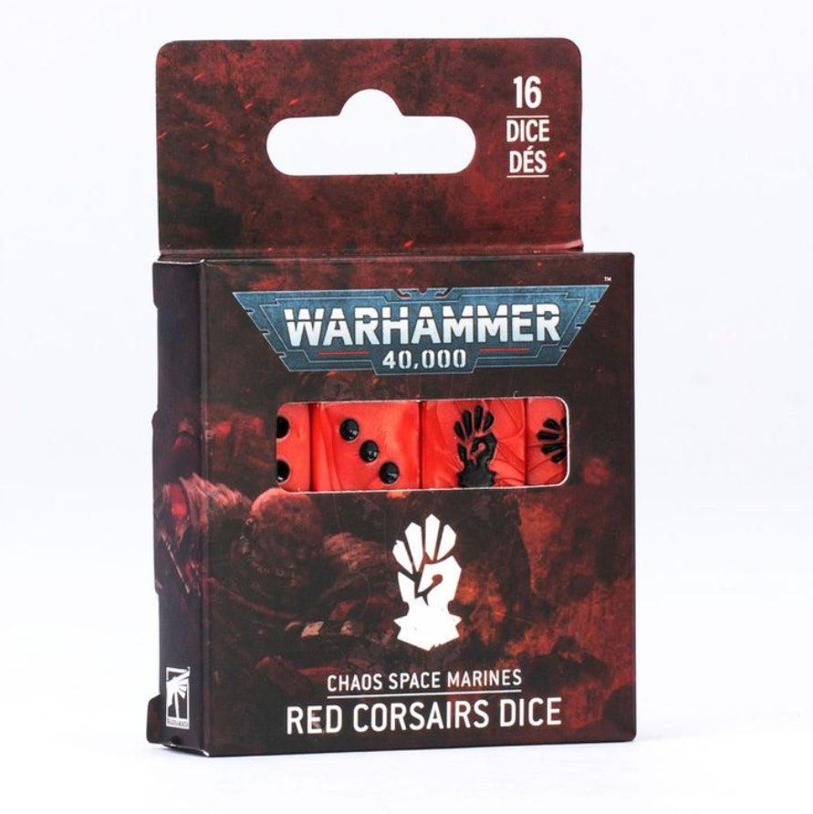 Chaos Space Marines: Red Corsairs Dice Set