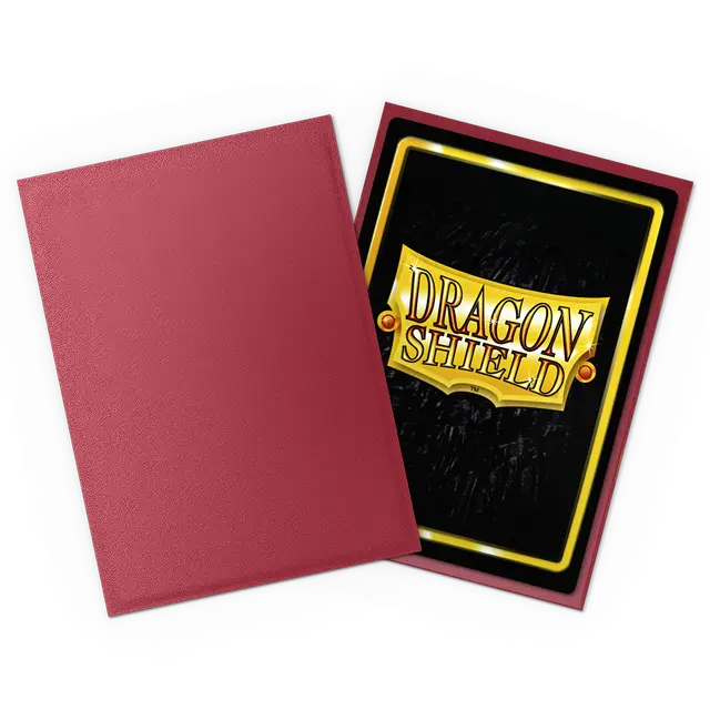 Dragon Shields: (100) Matte - Non-Glare Blood Red