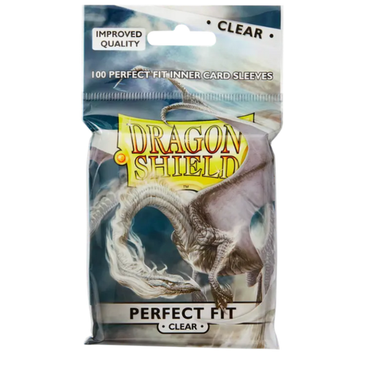 Dragon Shield: (100) Clear - Toploading Perfect Fit Sleeves