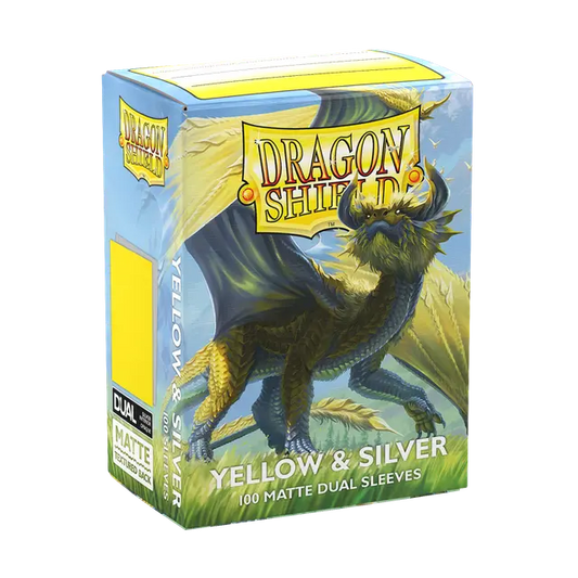 Dragon Shields: (100) Matte Dual - Yellow & Silver