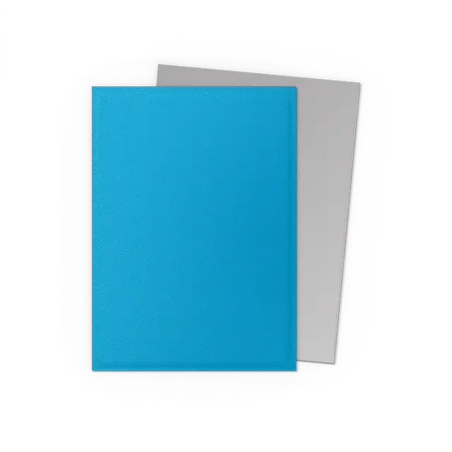 Dragon Shields: (100) Matte Dual - Skyblue & Silver