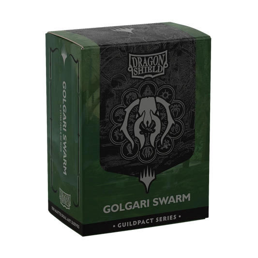 Dragon Shield: (100) Guildpact Series Matte Dual - Golgari Swarm