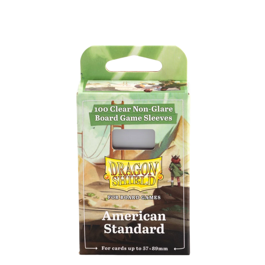 Dragon Shield: Clear/Non-Glare American Standard Board Game Sleeves (100)