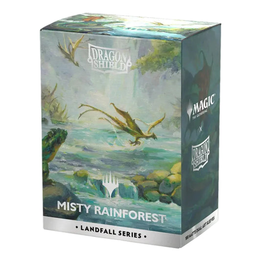 Dragon Shield: (100) Matte Dual Art - Misty Rainforest - MTG Landfall Series
