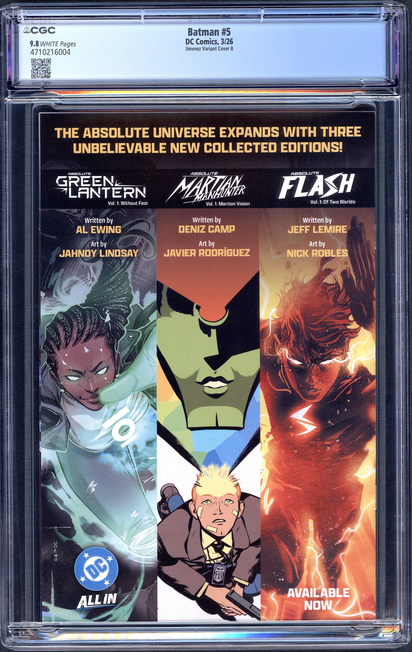 Batman #5 CGC 9.8