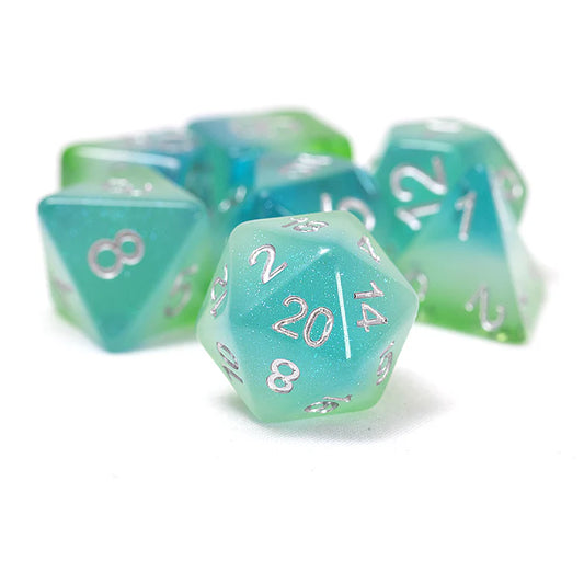 RPG Dice Set (7): Blue Hawaiian