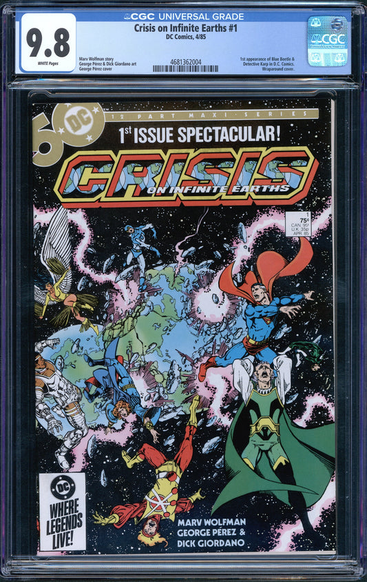 Crisis On Infinite Earths #1 CGC 9.8