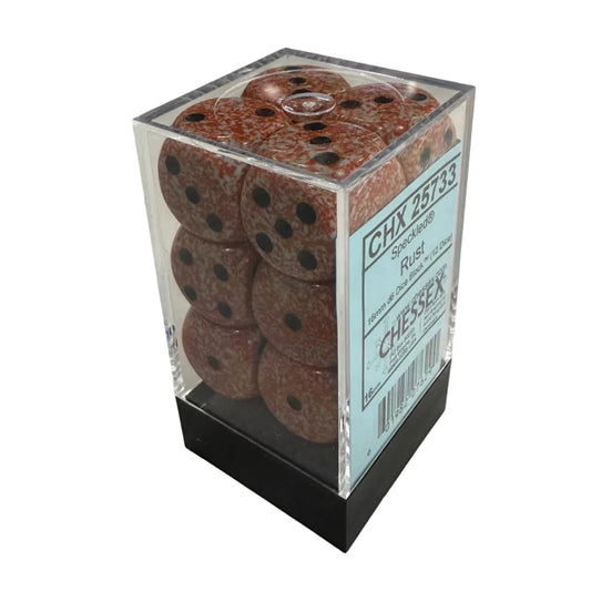Speckled: Rust 16mm d6 Dice Block (12)