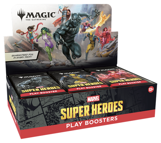 Magic the Gathering CCG: Marvel Super Heroes Play Booster Display