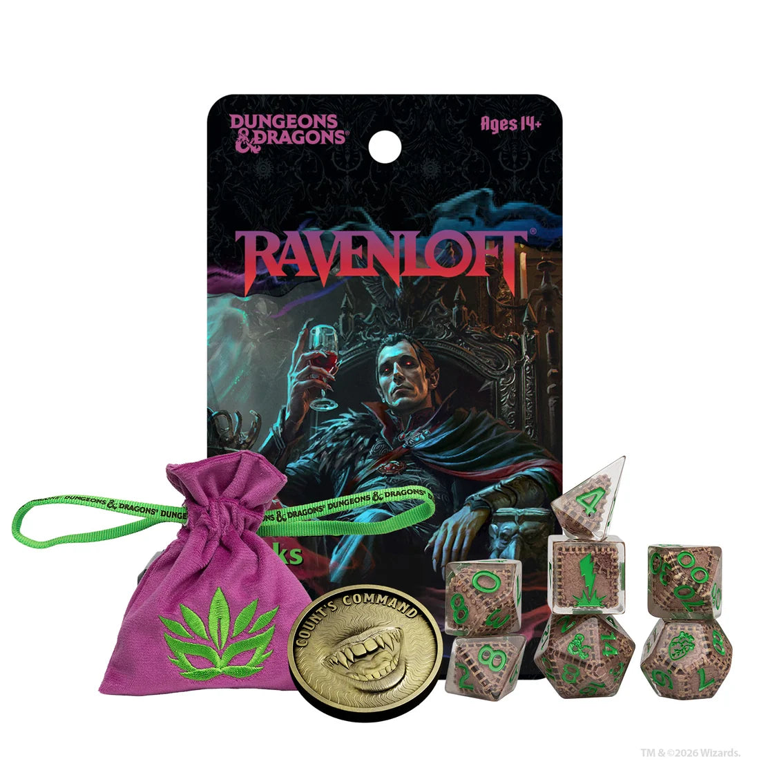 Sirius Dice: D&D Mists of Ravenloft Treasure Pack Dice Sets