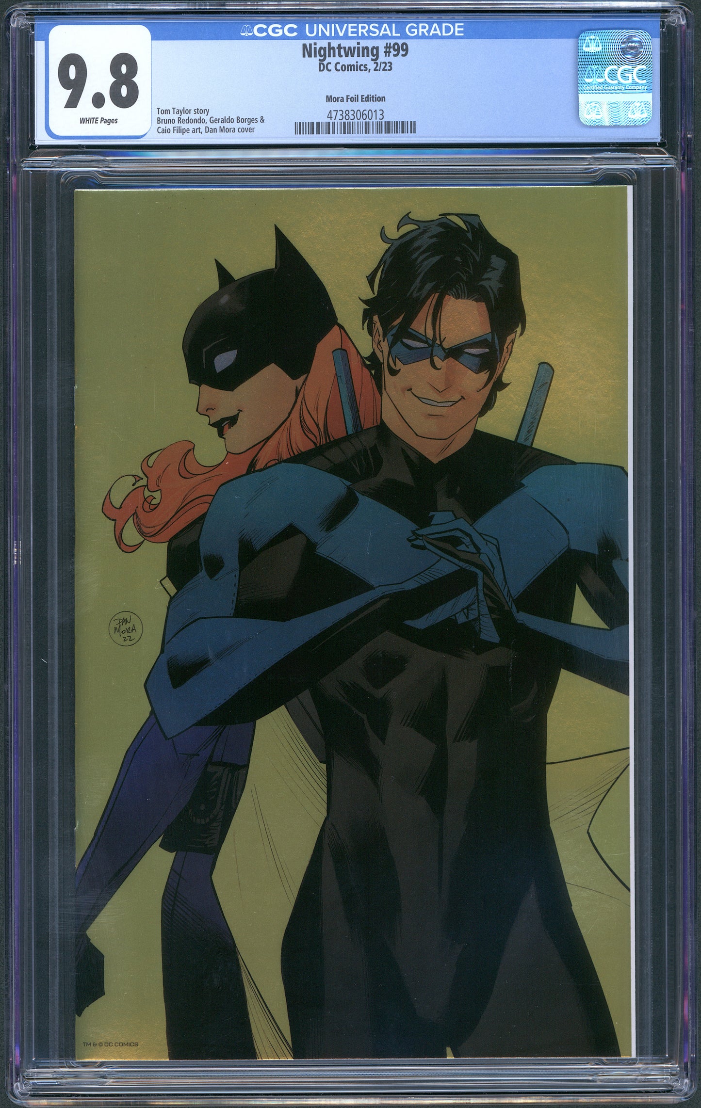 Nightwing #99 1:25 Dan Mora Foil Variant. CGC 9.8