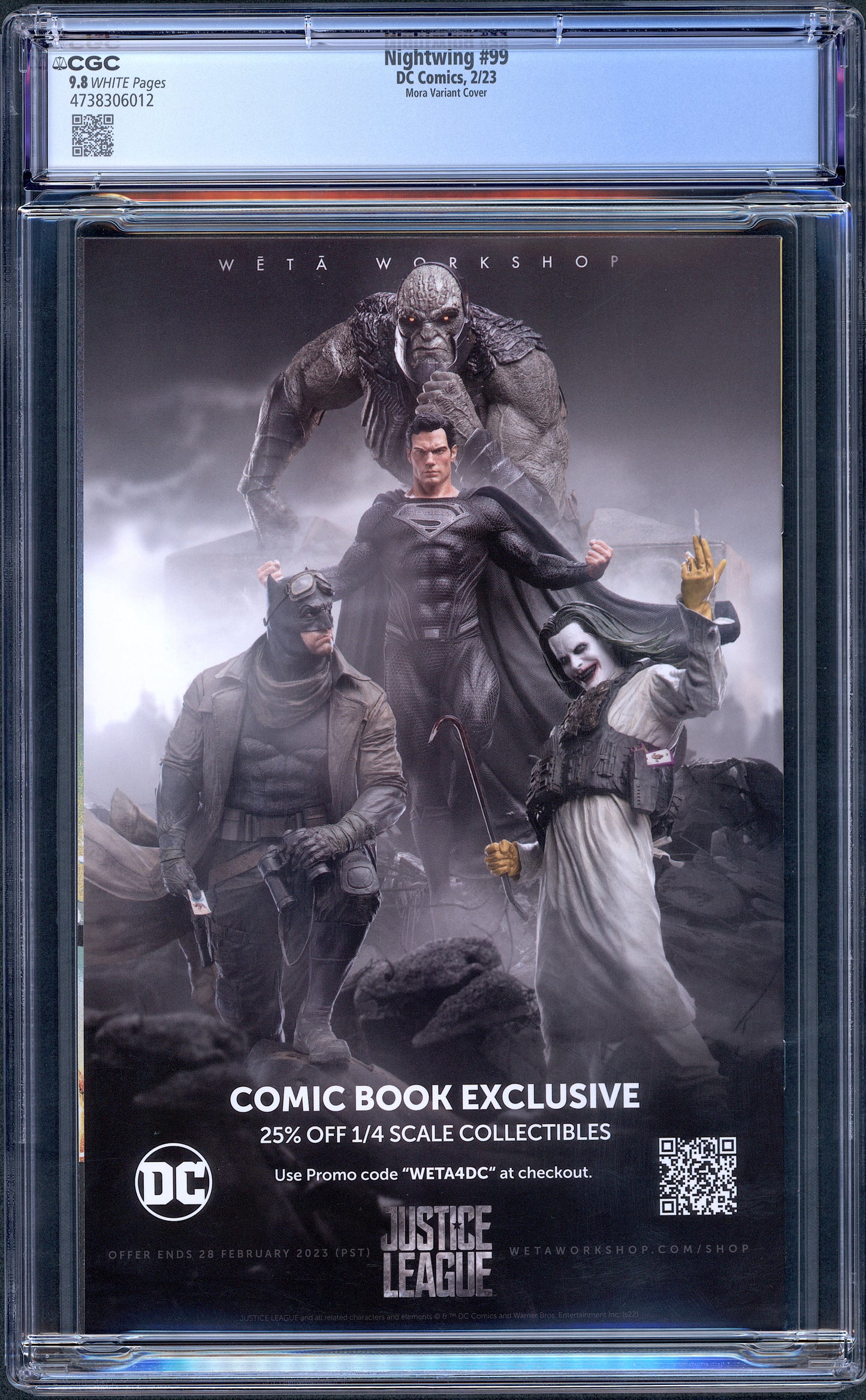 Nightwing #99. Dan Mora Cardstock Variant.  CGC 9.8