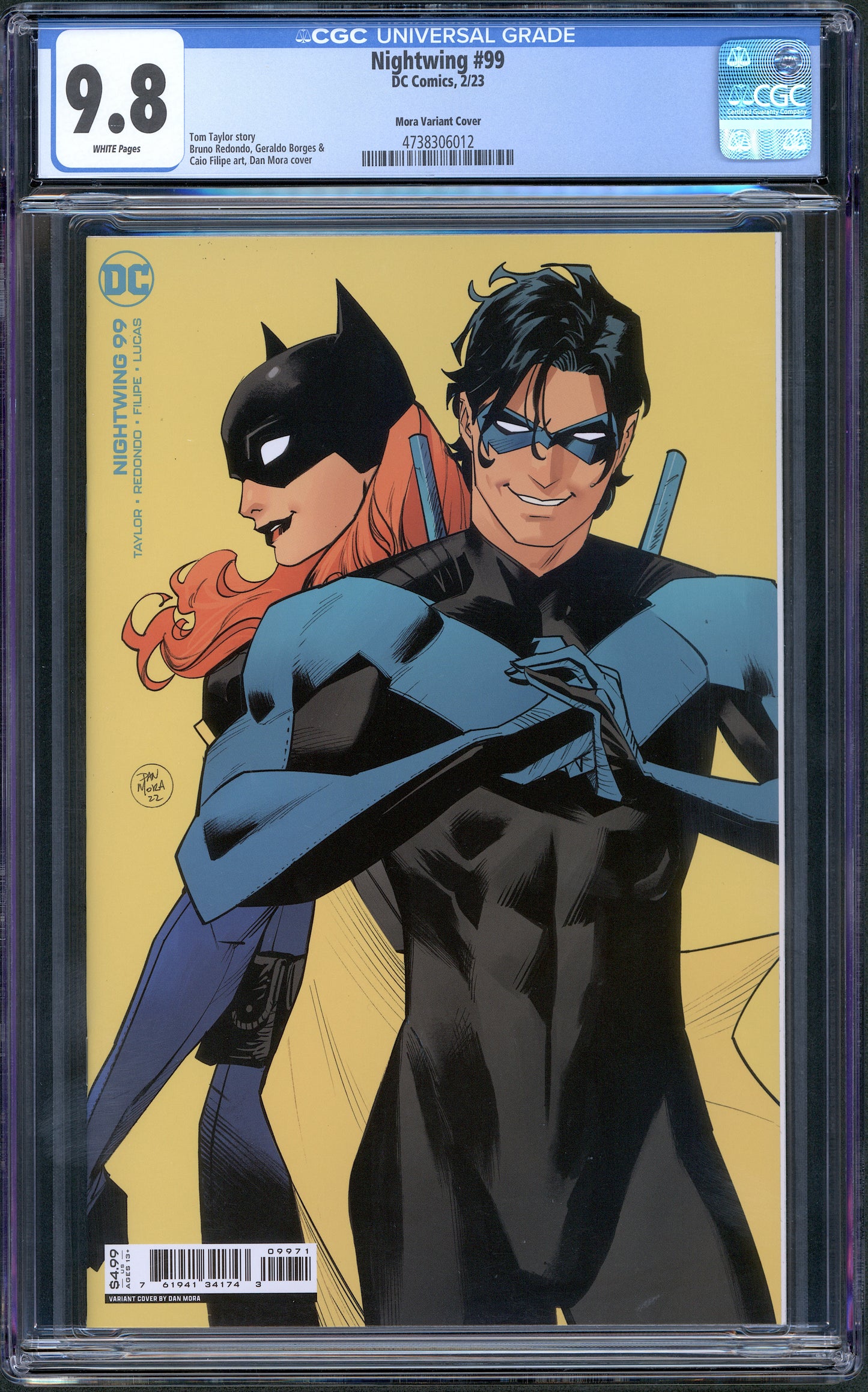 Nightwing #99. Dan Mora Cardstock Variant.  CGC 9.8