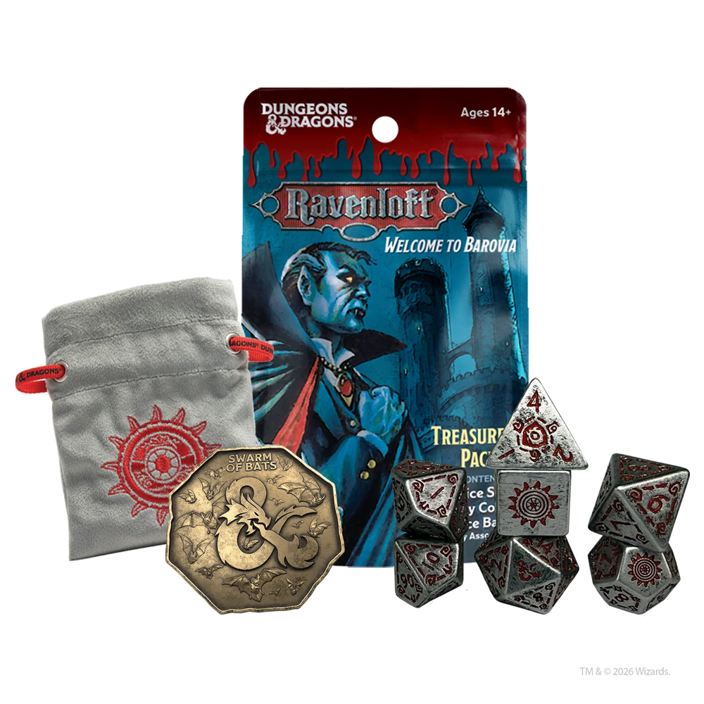Sirius Dice: D&D Castle Ravenloft Treasure Pack Dice Sets