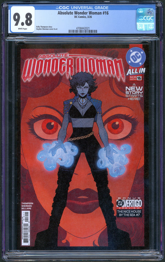 Absolute Wonder Woman #16.  First Print. CGC 9.8