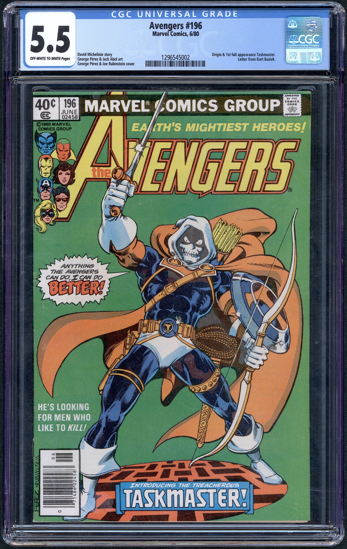 Avengers #196 CGC 5.5