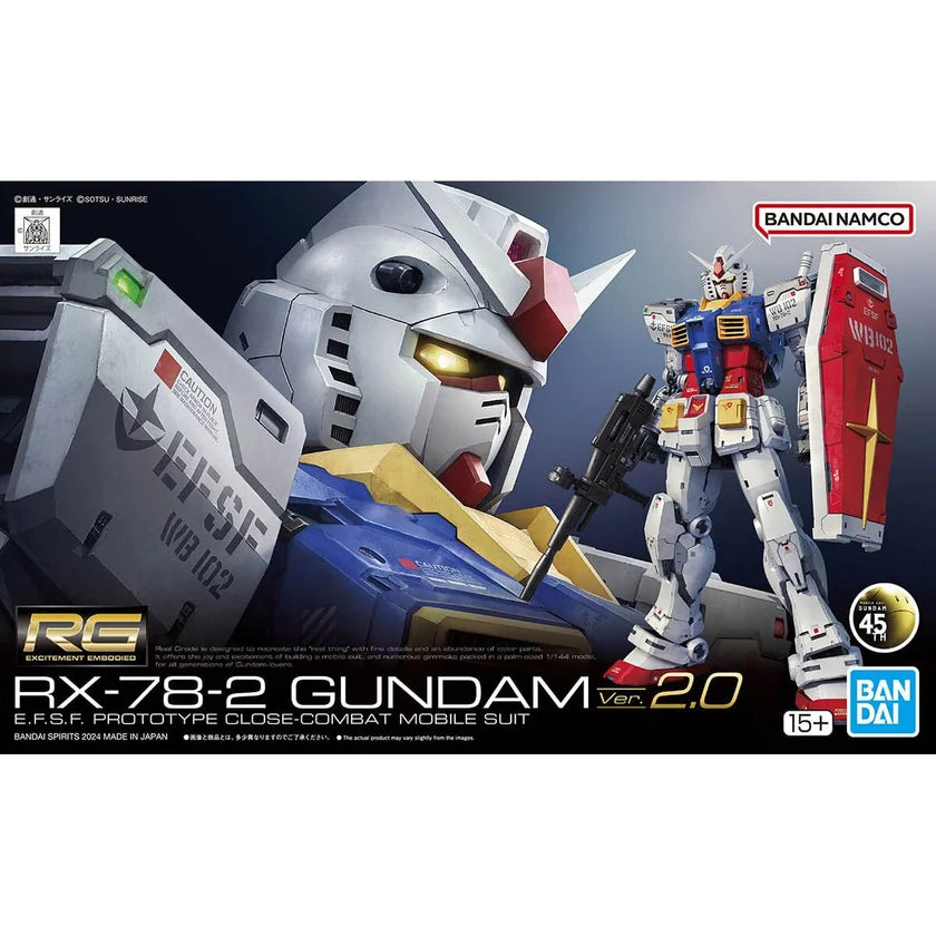 Gundam Model Kit - RG 1/144 RX-78-2 Gundam Ver 2.0