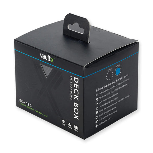 Vault X Exo-Tec® Sideloading Deck Box 100+ Black/Electric Blue