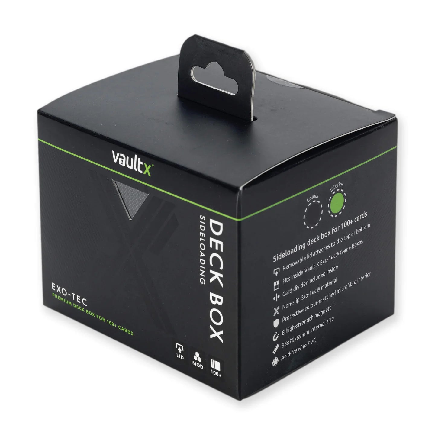 Vault X Exo-Tec® Sideloading Deck Box 100+ Black/Electric Green