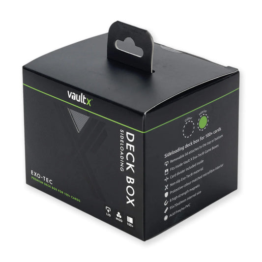 Vault X Exo-Tec® Sideloading Deck Box 100+ Black/Electric Green