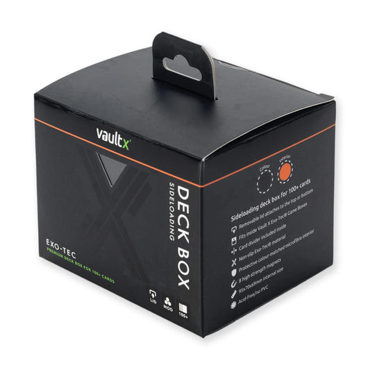 Vault X Exo-Tec® Sideloading Deck Box 100+ Black/Electric Orange