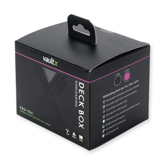Vault X Exo-Tec® Sideloading Deck Box 100+ Black/Electric Pink