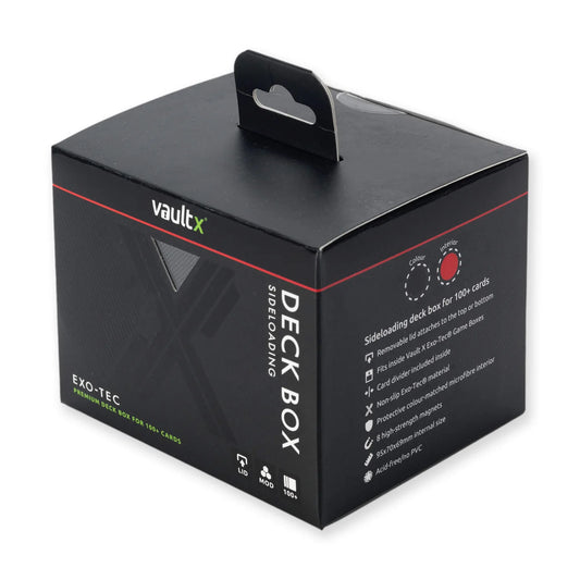 Vault X Exo-Tec® Sideloading Deck Box 100+ Black/Electric Red