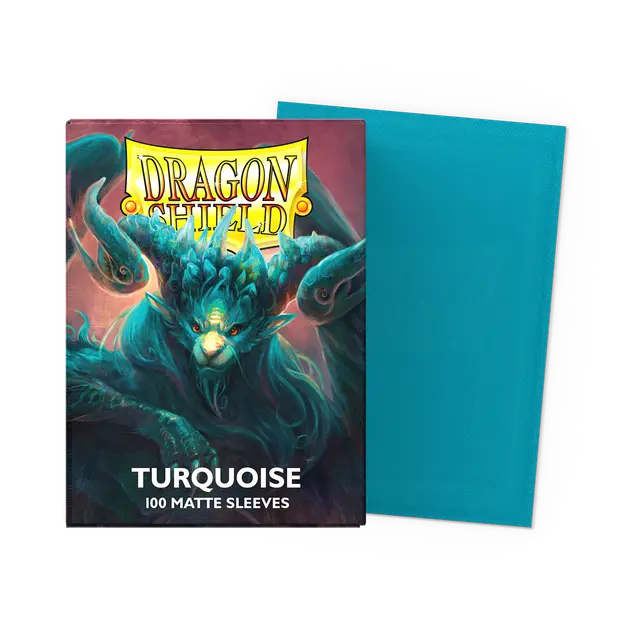 Dragon Shields: (100) Matte - Turquoise