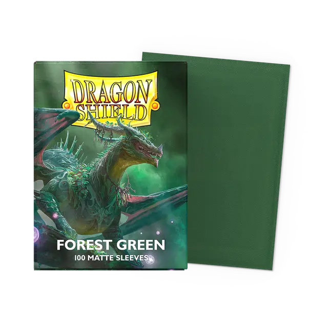 Dragon Shields: (100) Matte - Forest Green