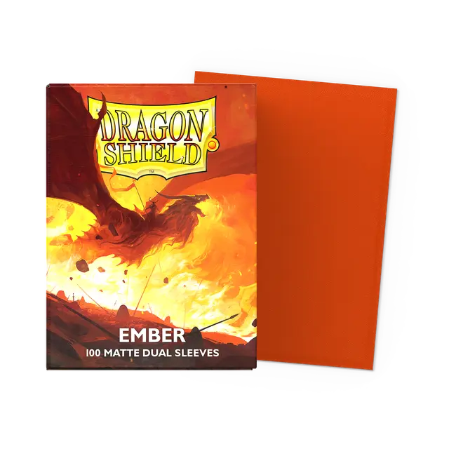 Dragon Shields: (100) Matte Dual - Ember