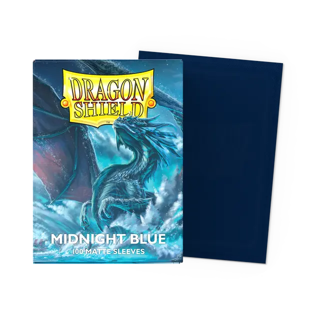 Dragon Shields: (100) Matte - Midnight Blue