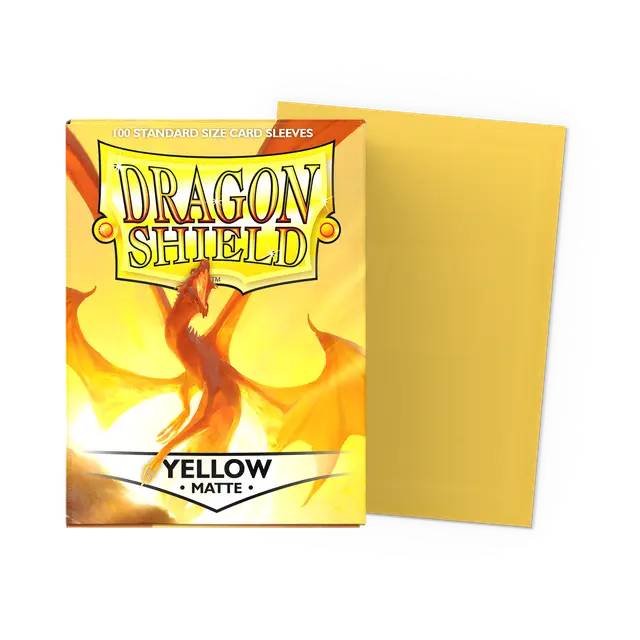 Dragon Shields: (100) Matte Yellow